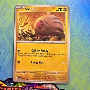 swinub (077/159) - common — pokémon: journey together